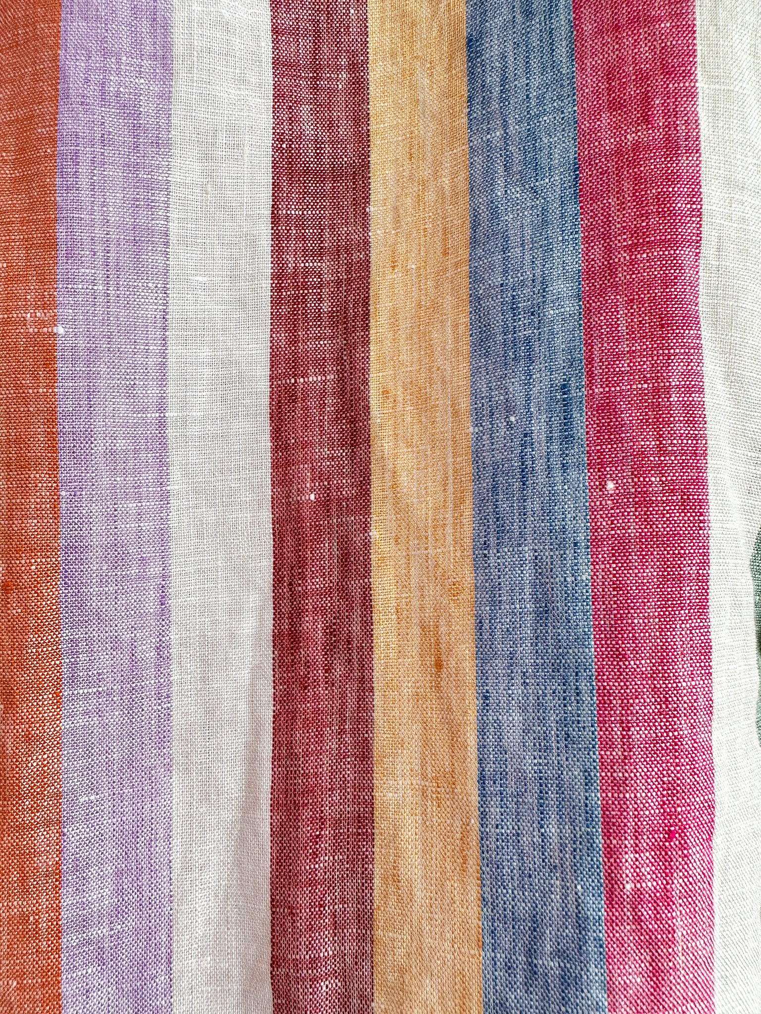 Drake's Linen Pastel Striped Shirt - House Of Huntington