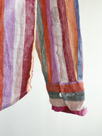 Drake's Linen Pastel Striped Shirt - House Of Huntington