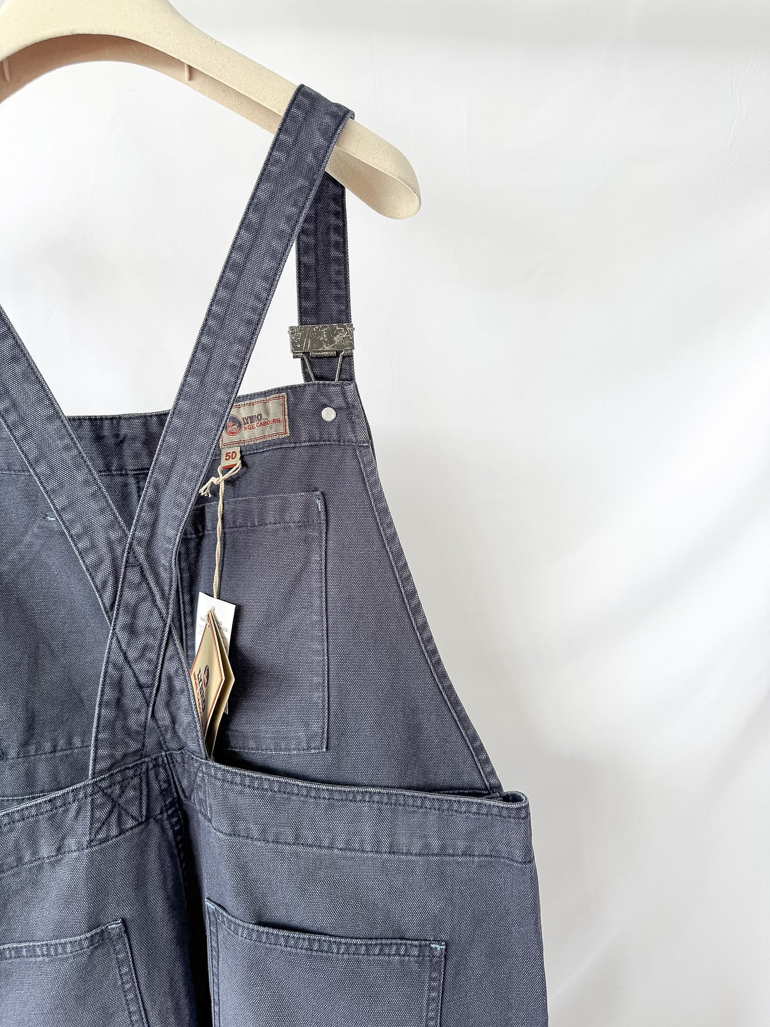 Nigel Cabourn LYBRO オーバーオール キャンバス 50 Nigel Cabourn Lybro Cotton Canvas Dungarees In Navy – House Of