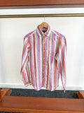 Drake's Linen Pastel Striped Shirt - House Of Huntington
