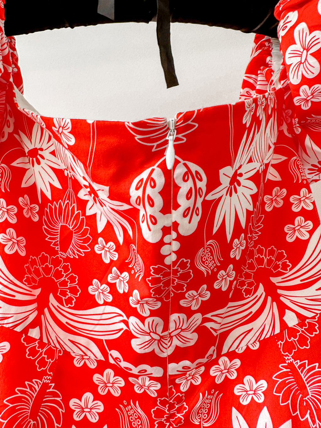 Borgo De Nor Ziggy Red Floral Off Shoulder Hemera Mini Dress