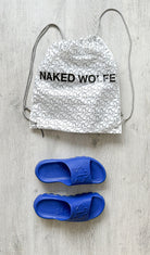 NAKED WOLFE Cobalt Blue Tommy Waterproof Sandals Slide - House Of Huntington