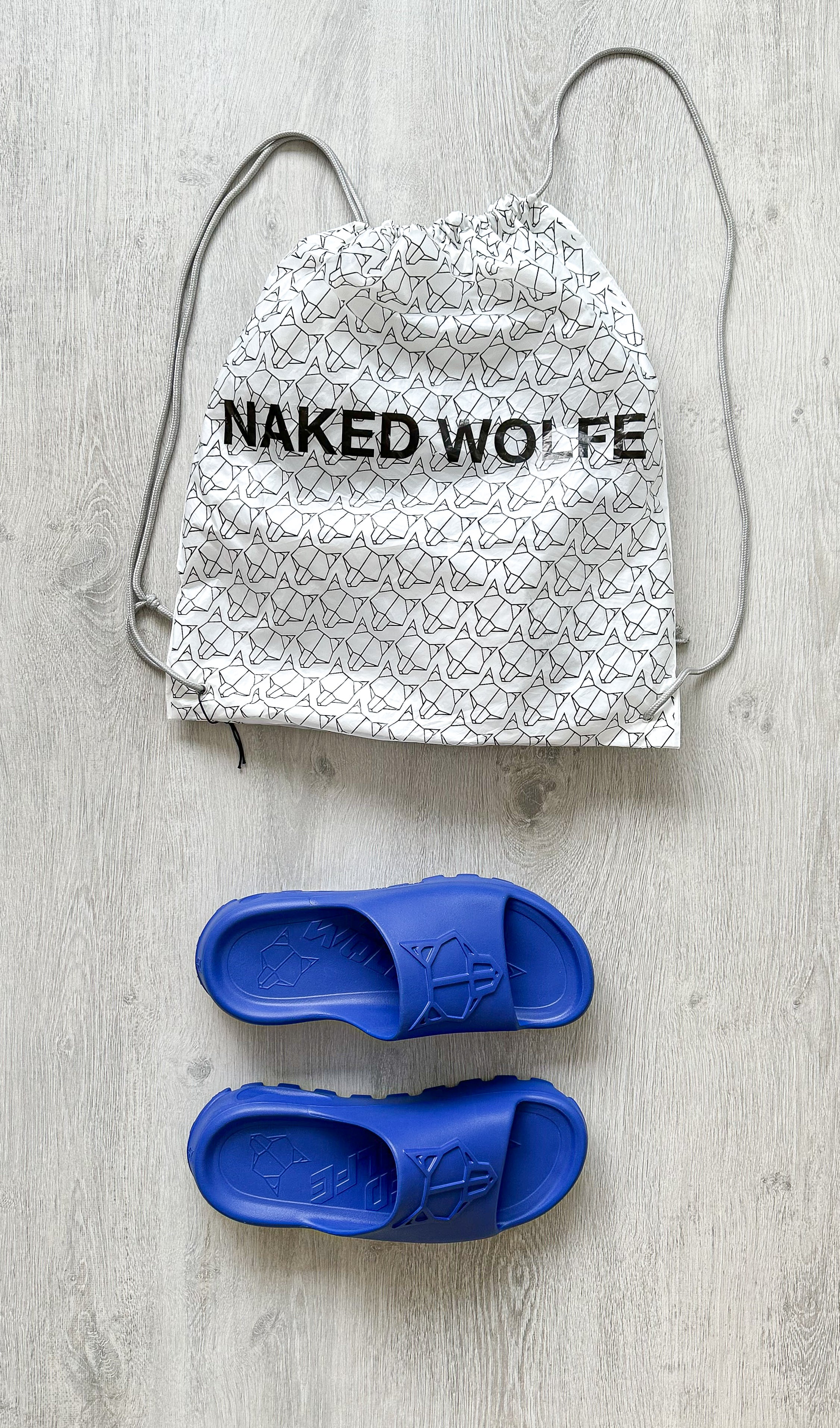 NAKED WOLFE Cobalt Blue Tommy Waterproof Sandals Slide - House Of Huntington