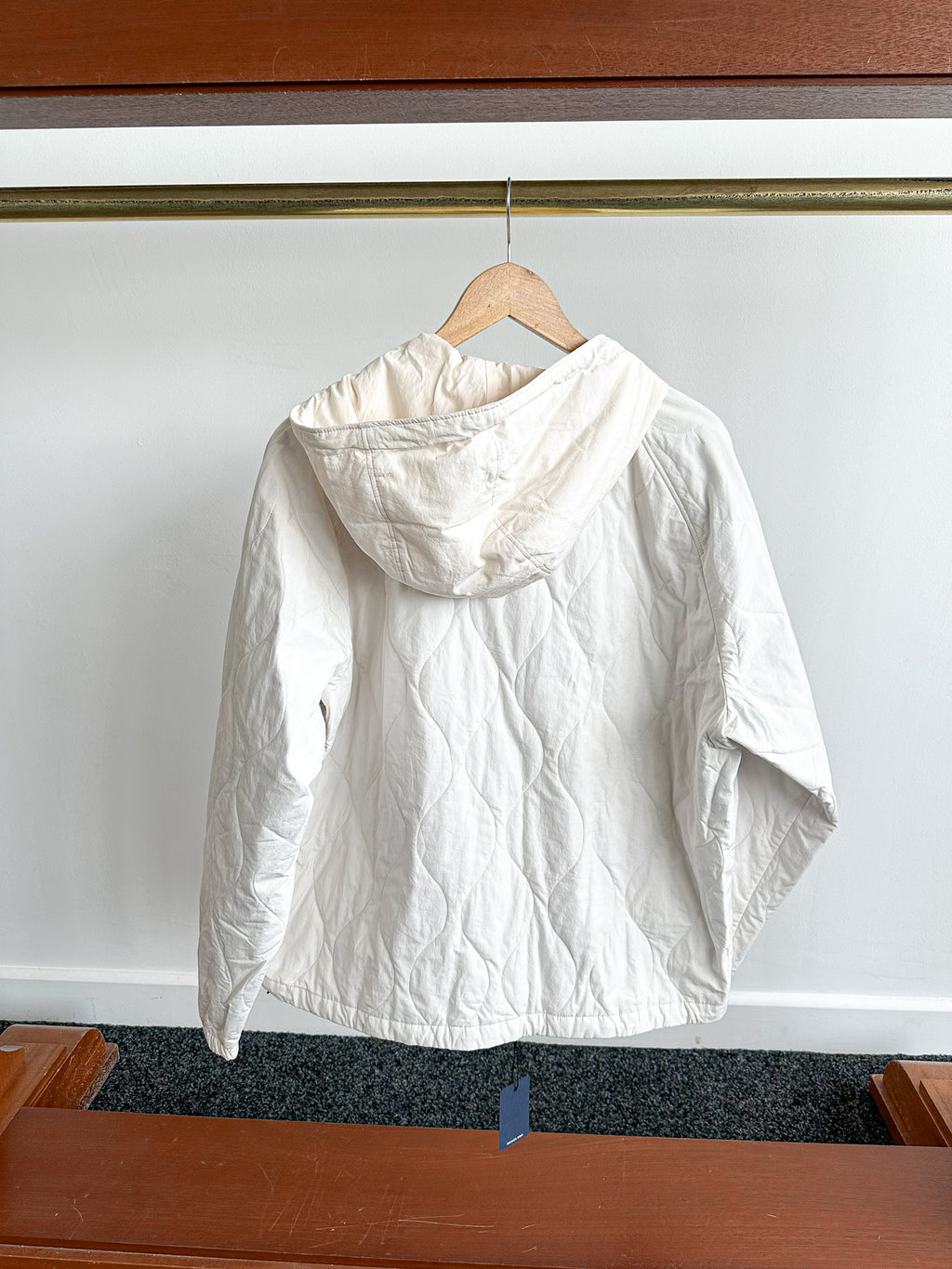 Drake's Tropical Liner Jacket SAMPLE in White - House Of Huntington