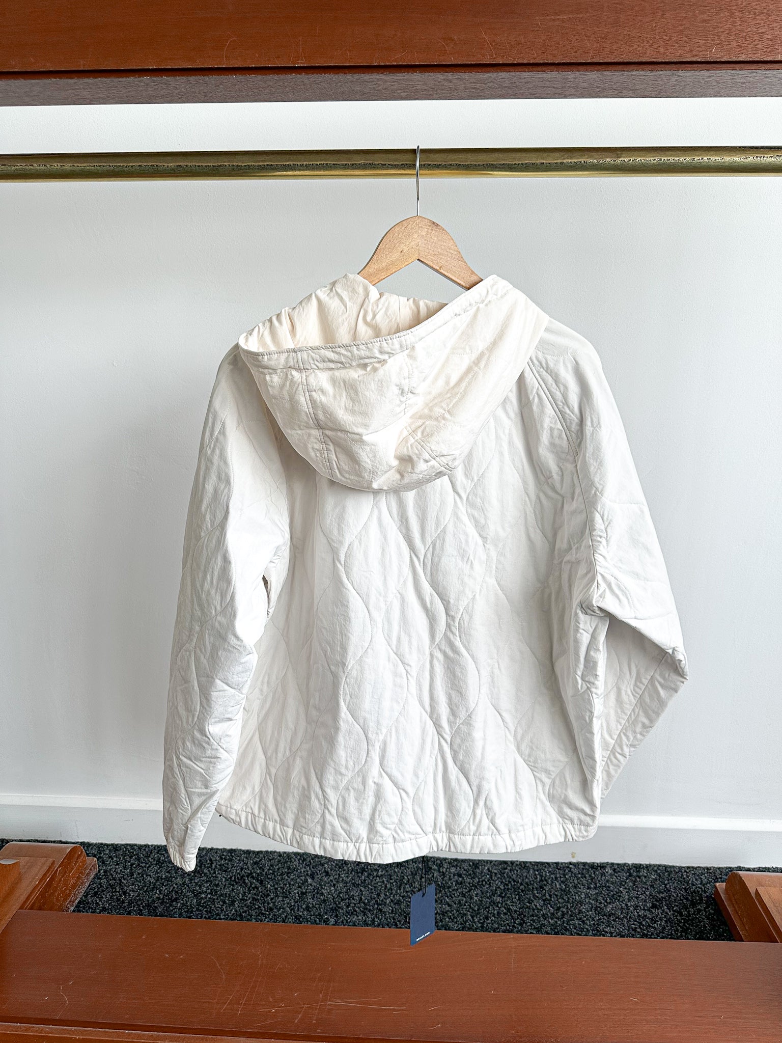 Drake's Tropical Liner Jacket SAMPLE in White - House Of Huntington