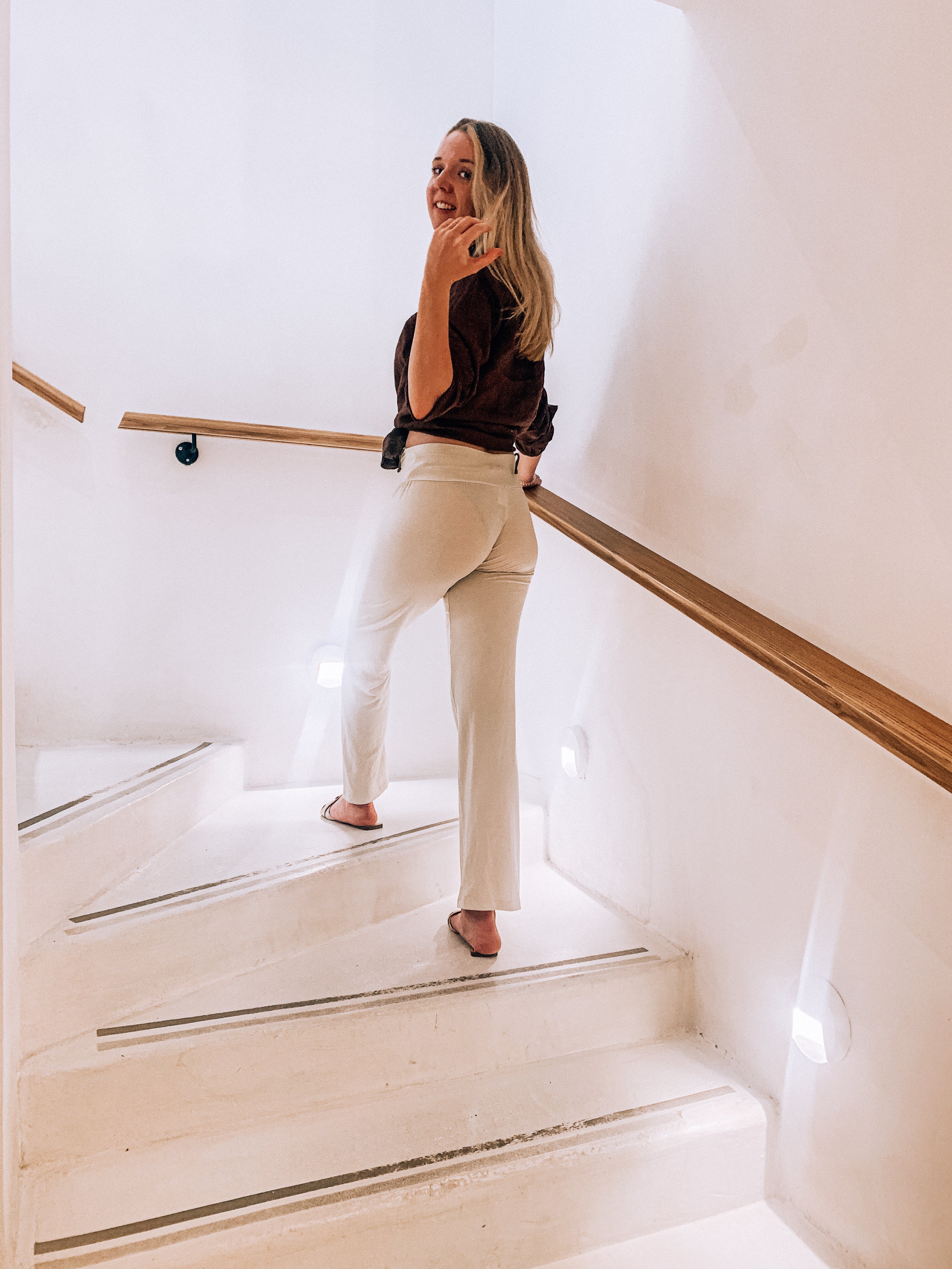 Pain De Sucre Ecru Soft Touch Stretch Waist Trousers in Brody