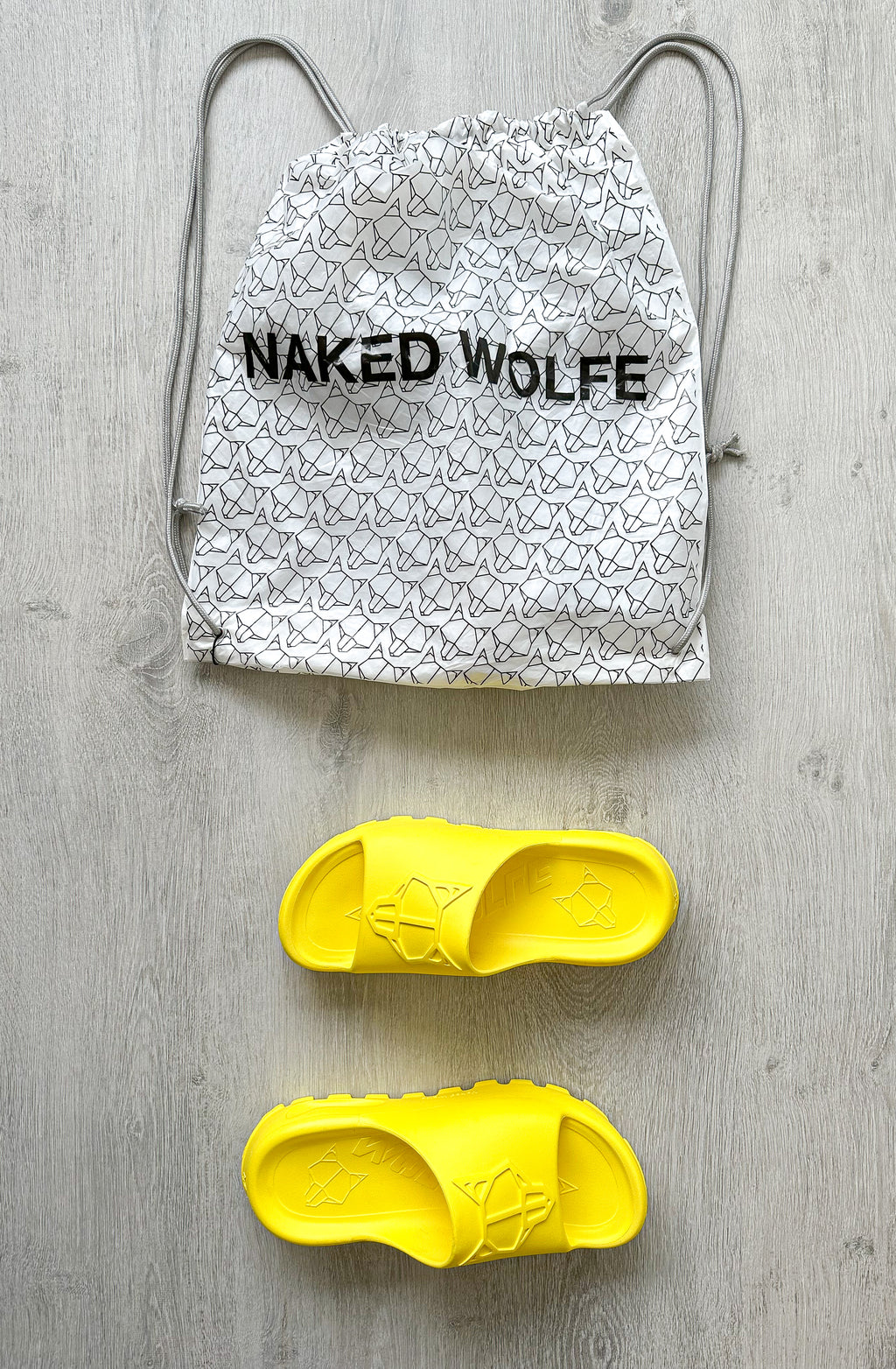 NAKED WOLFE Yellow Tommy Waterproof Sandals Slide - House Of Huntington