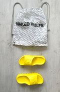 NAKED WOLFE Yellow Tommy Waterproof Sandals Slide - House Of Huntington