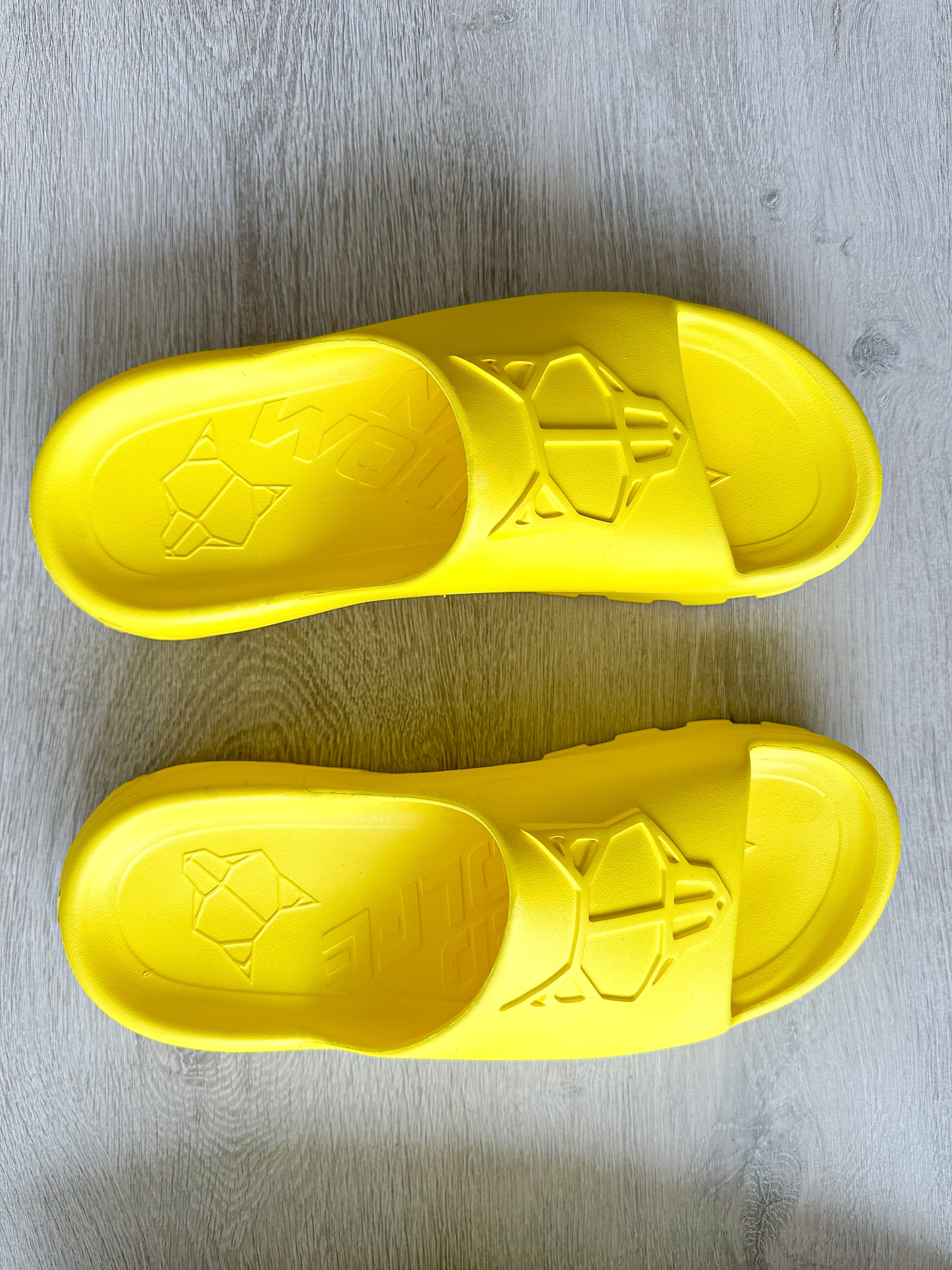 NAKED WOLFE Yellow Tommy Waterproof Sandals Slide - House Of Huntington