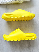 NAKED WOLFE Yellow Tommy Waterproof Sandals Slide - House Of Huntington