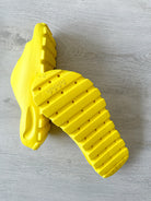 NAKED WOLFE Yellow Tommy Waterproof Sandals Slide - House Of Huntington