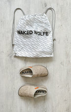 NAKED WOLFE Montana Suede Taupe Sandals Slide - House Of Huntington