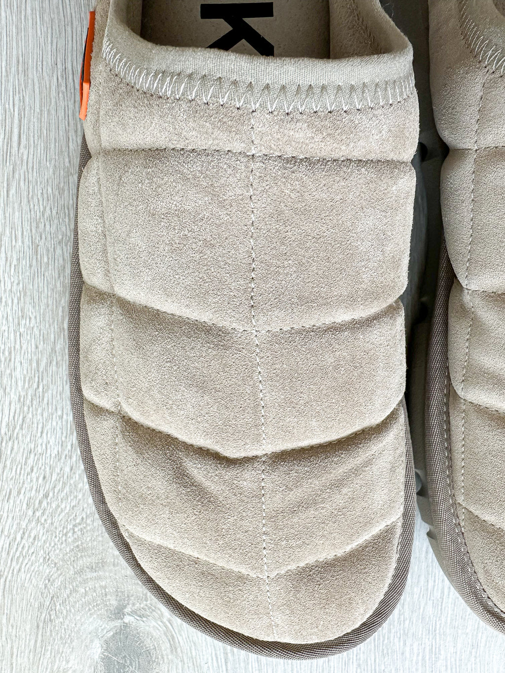 NAKED WOLFE Montana Suede Taupe Sandals Slide - House Of Huntington