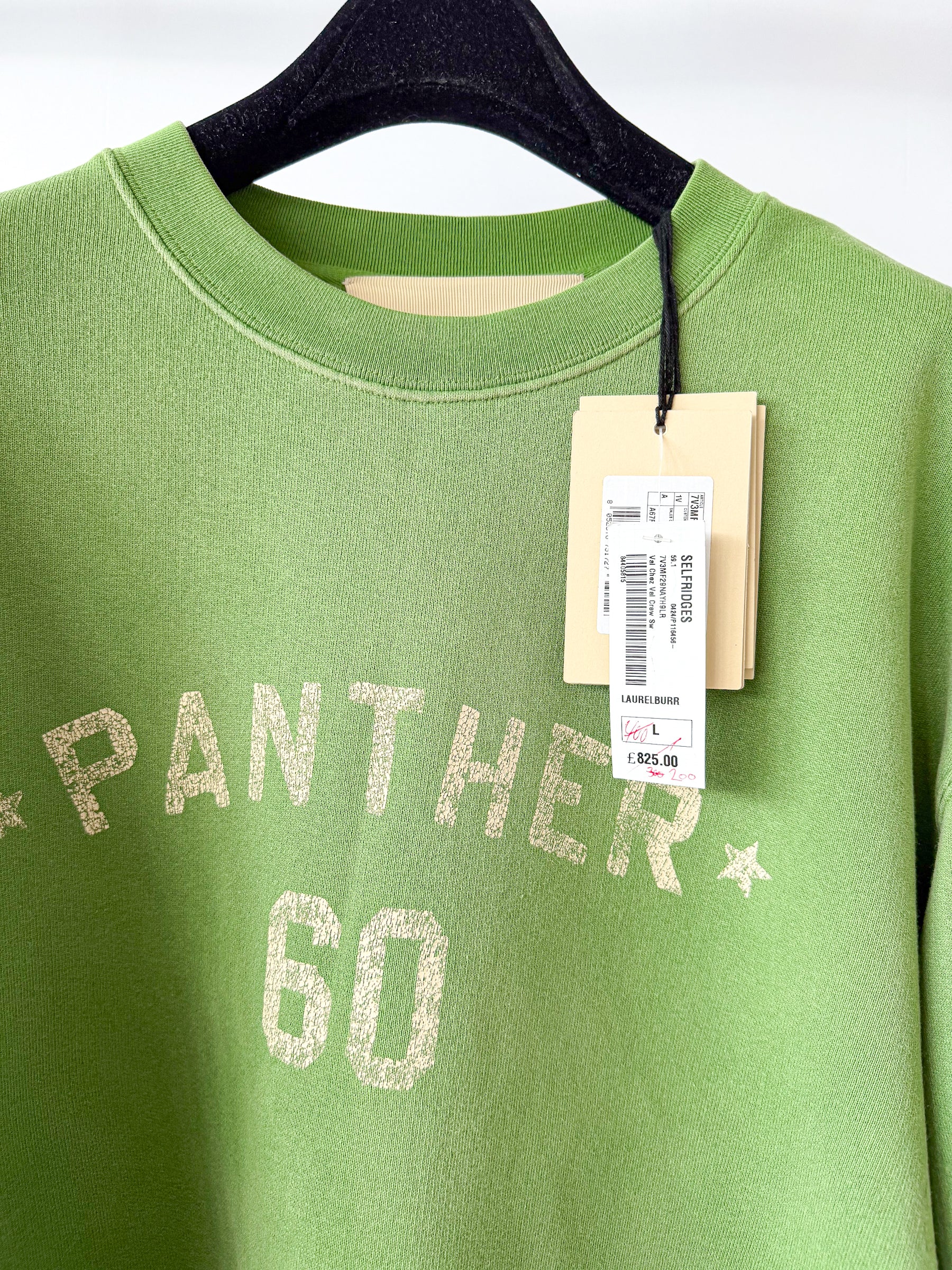 Valentino Chez Valentino Patch Crewneck Cotton-Jersey Sweatshirt