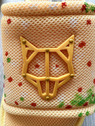 NAKED WOLFE Vegas Logo Embossed Yellow Mesh Sandals Slide - House Of Huntington