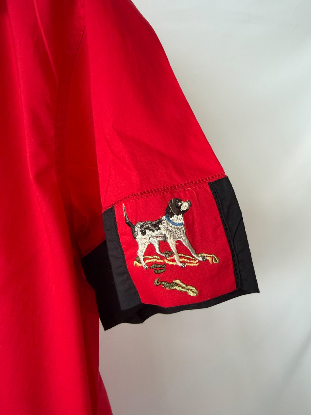 Bode Pointer Short Sleeve Shirt Red