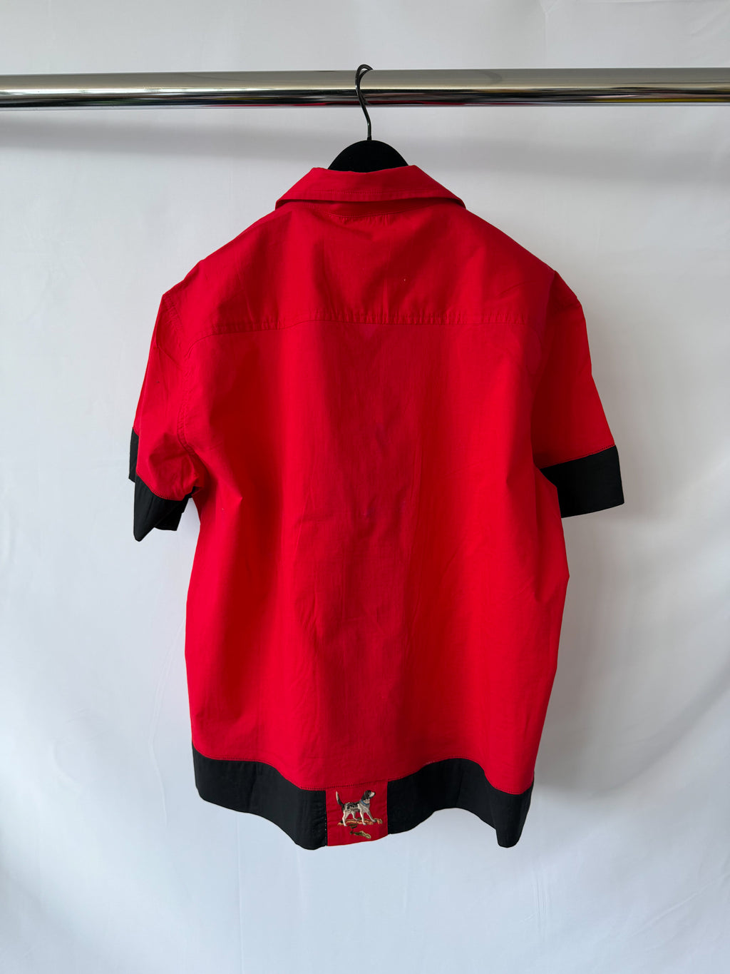 Bode Pointer Short Sleeve Shirt Red