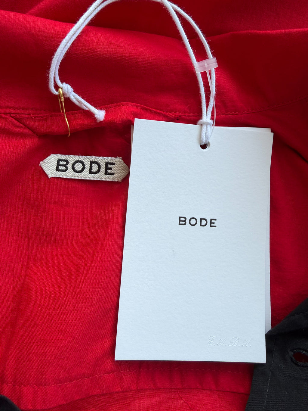Bode Pointer Short Sleeve Shirt Red