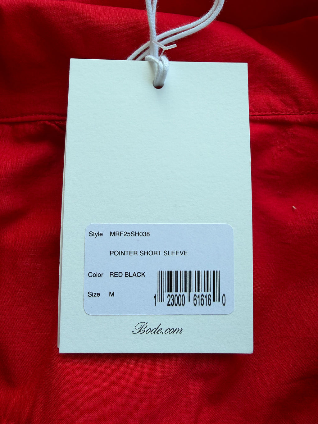 Bode Pointer Short Sleeve Shirt Red