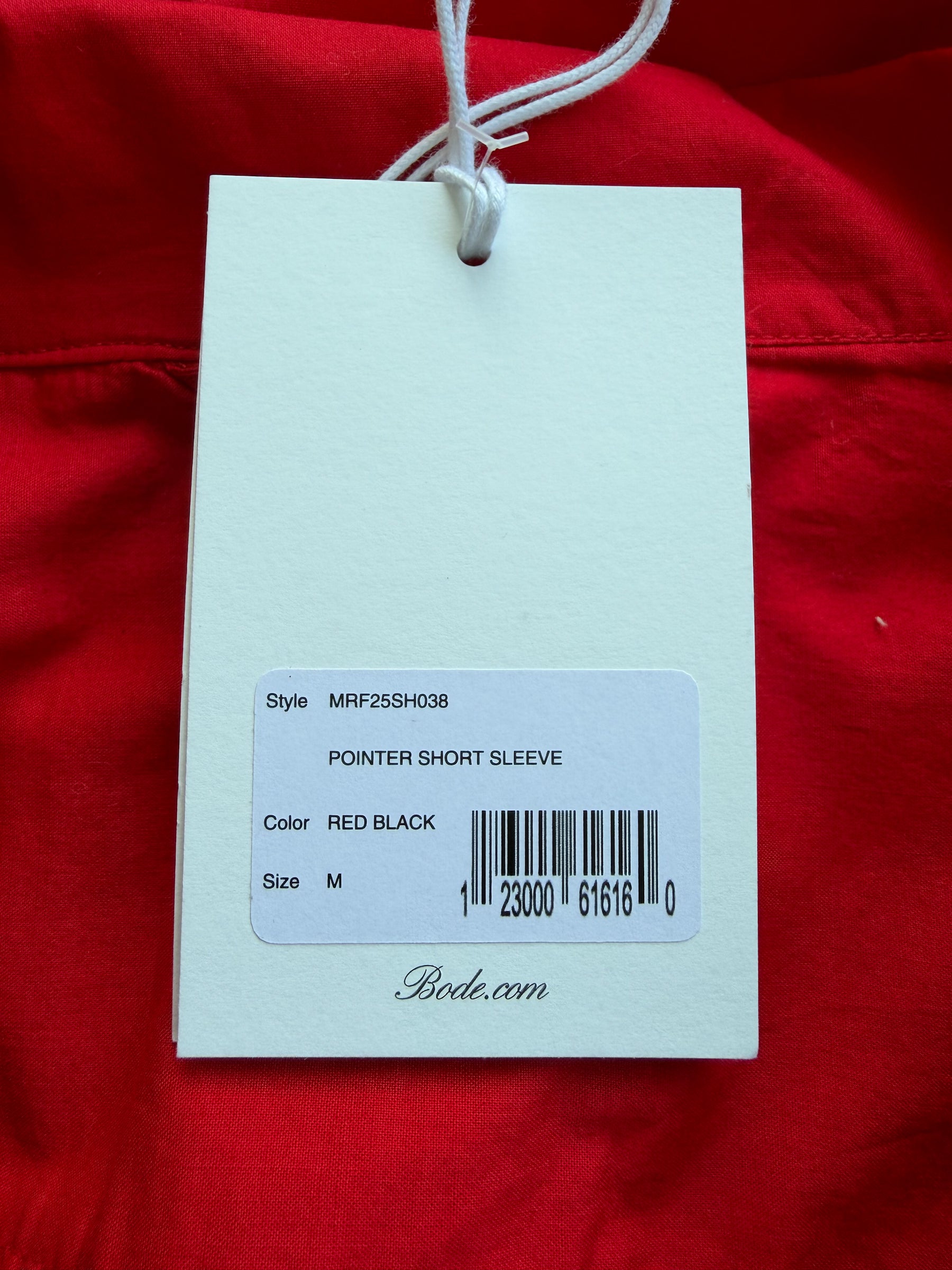 Bode Pointer Short Sleeve Shirt Red