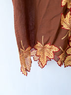 Bode Harvest Floor Short Shirt Brown