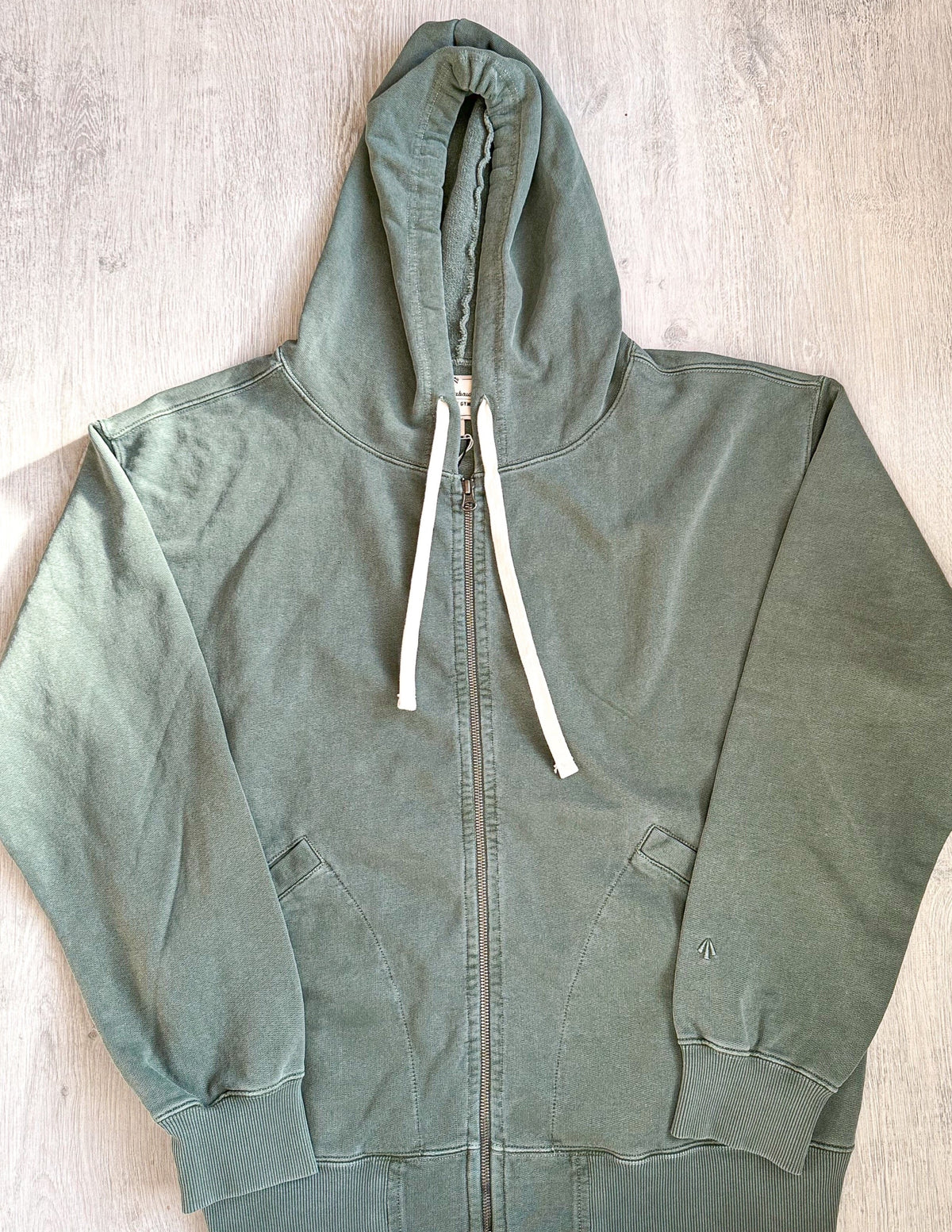 Embroidered Arrow Zip Hoodie Jacket