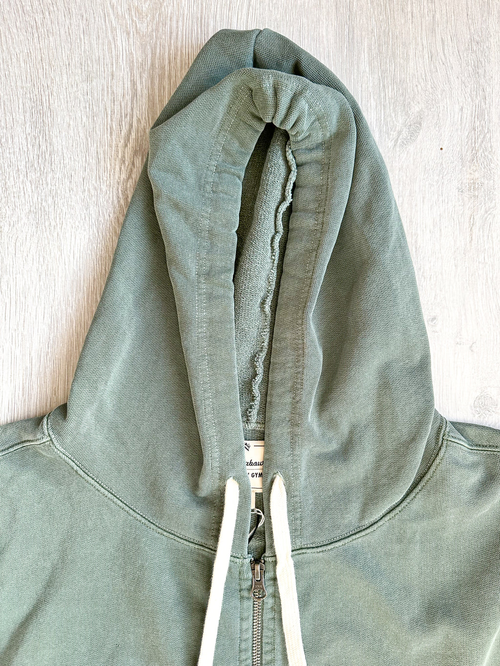 Nigel Cabourn Green Embroidered Arrow Zip Hoodie Jacket - House Of Huntington