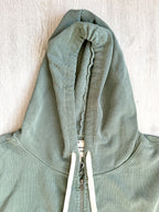 Nigel Cabourn Green Embroidered Arrow Zip Hoodie Jacket - House Of Huntington