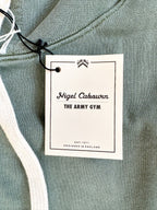 Nigel Cabourn Green Embroidered Arrow Zip Hoodie Jacket - House Of Huntington