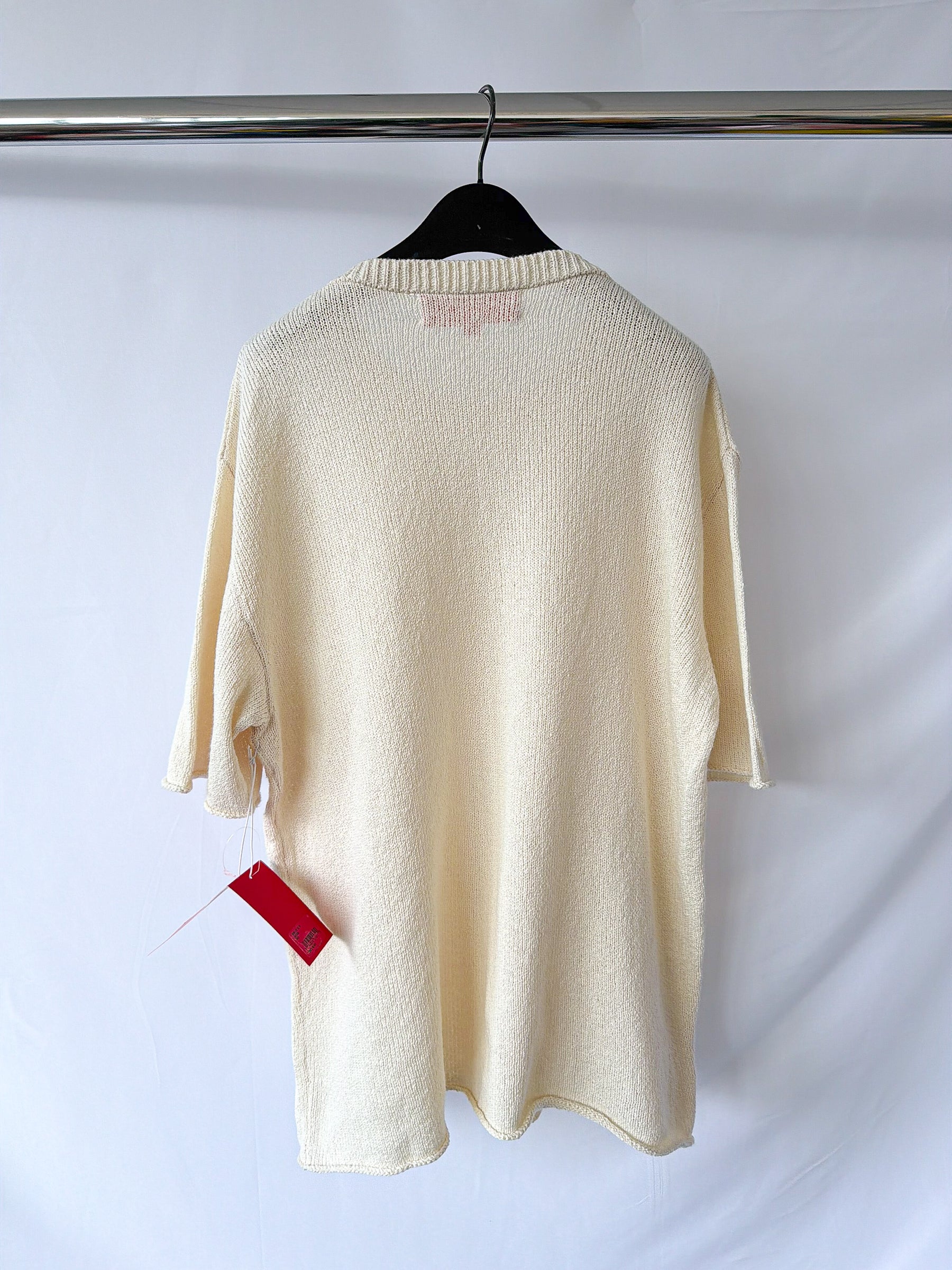 Elder Statesman Nora Lite Knitted Tee In Beige