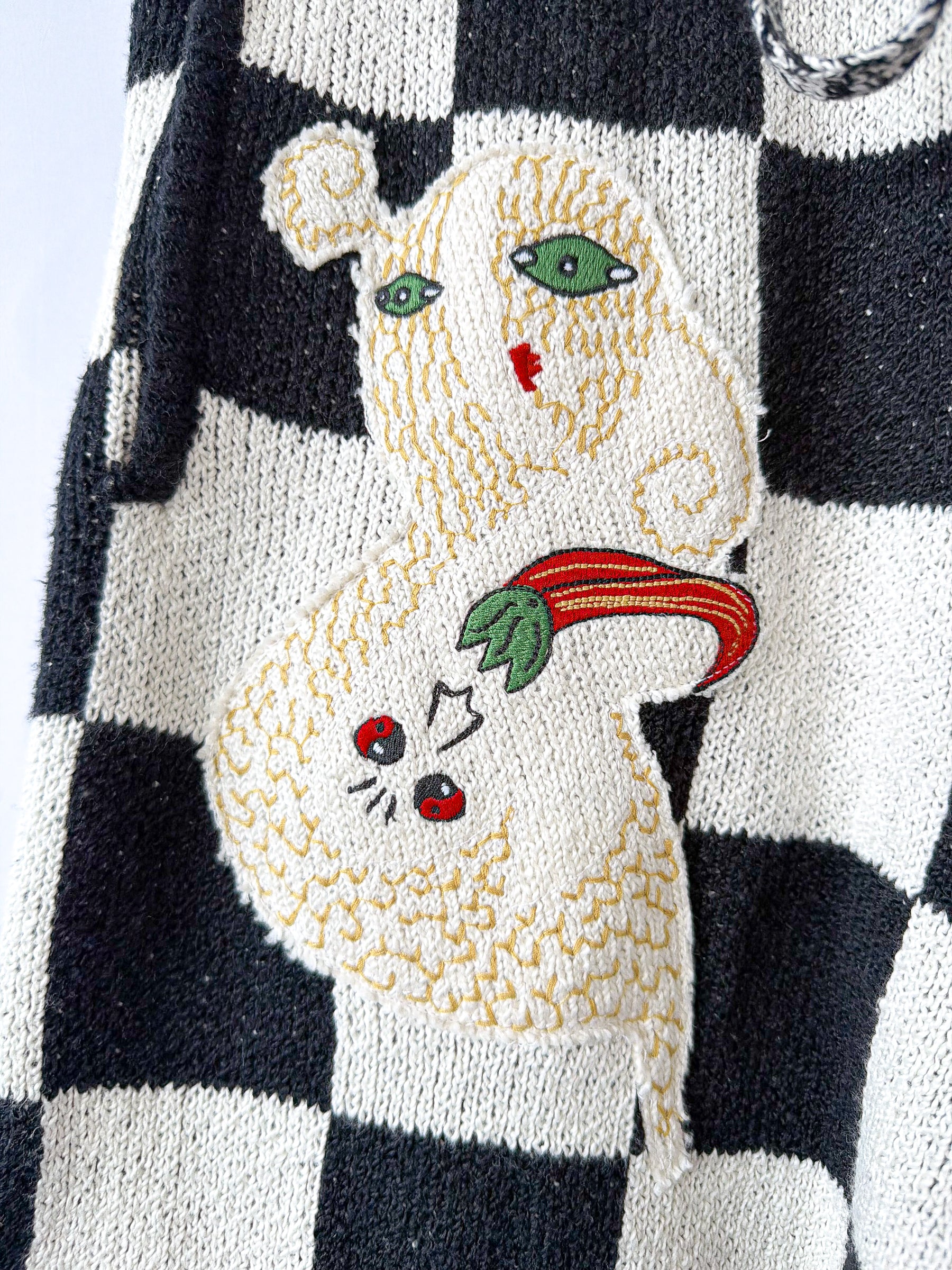 The Elder Statesman Nora Lite Creature Shorts Black Check