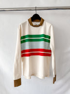 Drake's Ecru Long Sleeve Mock Neck Shirt