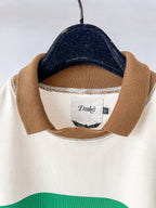 Drake's Ecru Long Sleeve Mock Neck Shirt
