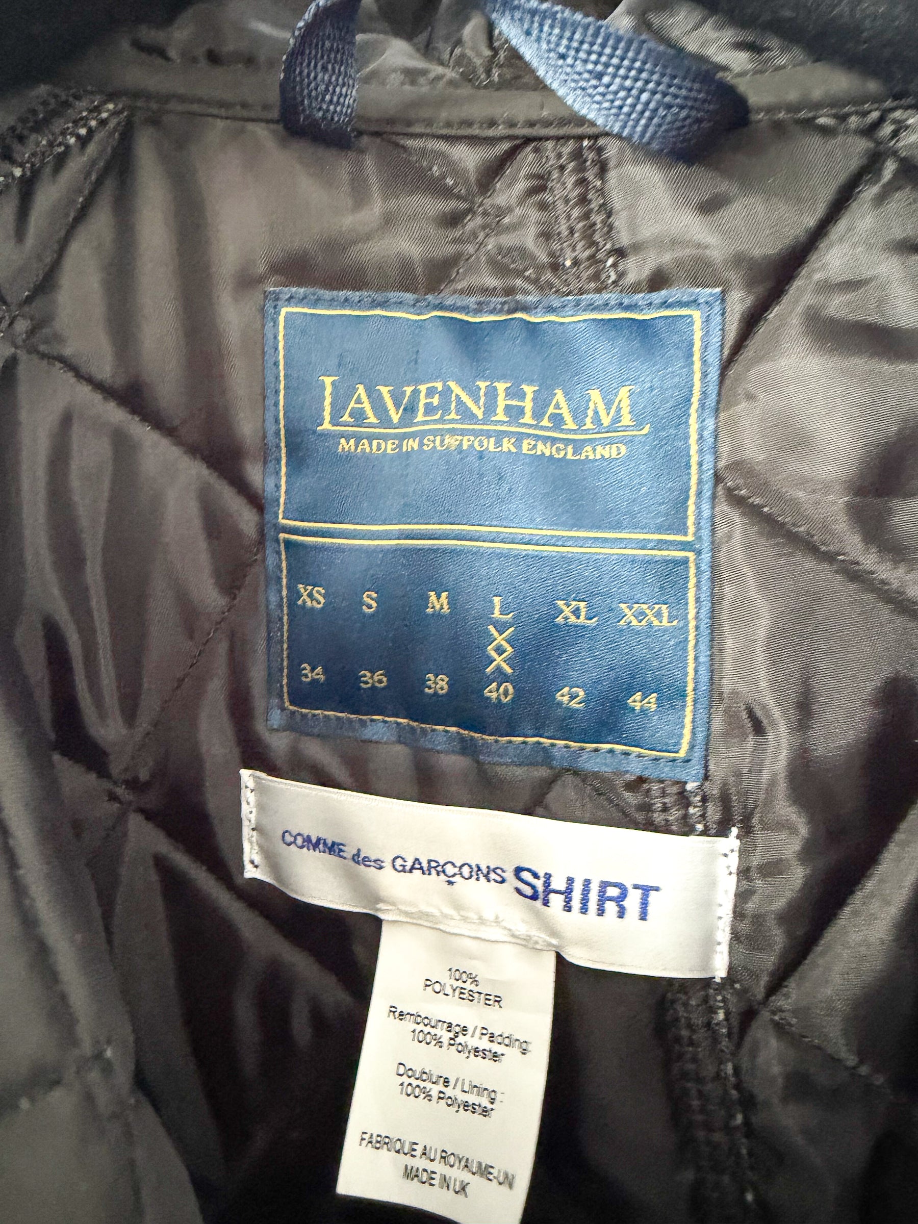 Comme Des Garcon Lavenham Quilted Jacket Black