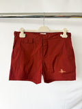 Vivienne Westwood Men's ORB Logo Swim Shorts Burgundy