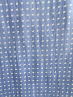 Drake's Light Blue Tubular Silk Rectangle Spotted Reversible Heart Scarf - House Of Huntington