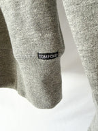 Tom Ford Grey Half Button Pull Over Sweatshirt