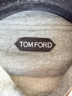 Tom Ford Grey Half Button Pull Over Sweatshirt