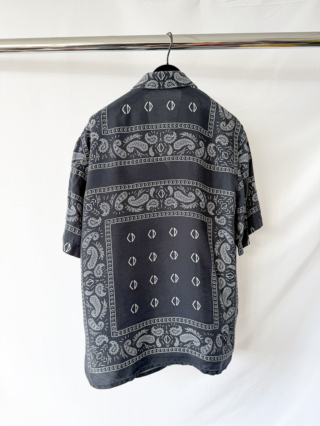 Dior Silk Bandana Paisley Shirt In Navy