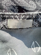 Dior Silk Bandana Paisley Shirt In Navy
