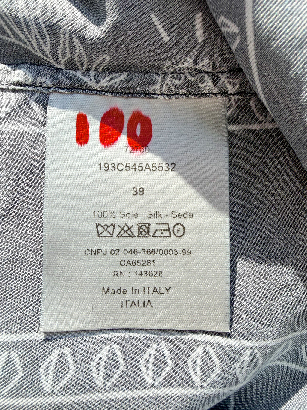 Dior Silk Bandana Paisley Shirt In Navy