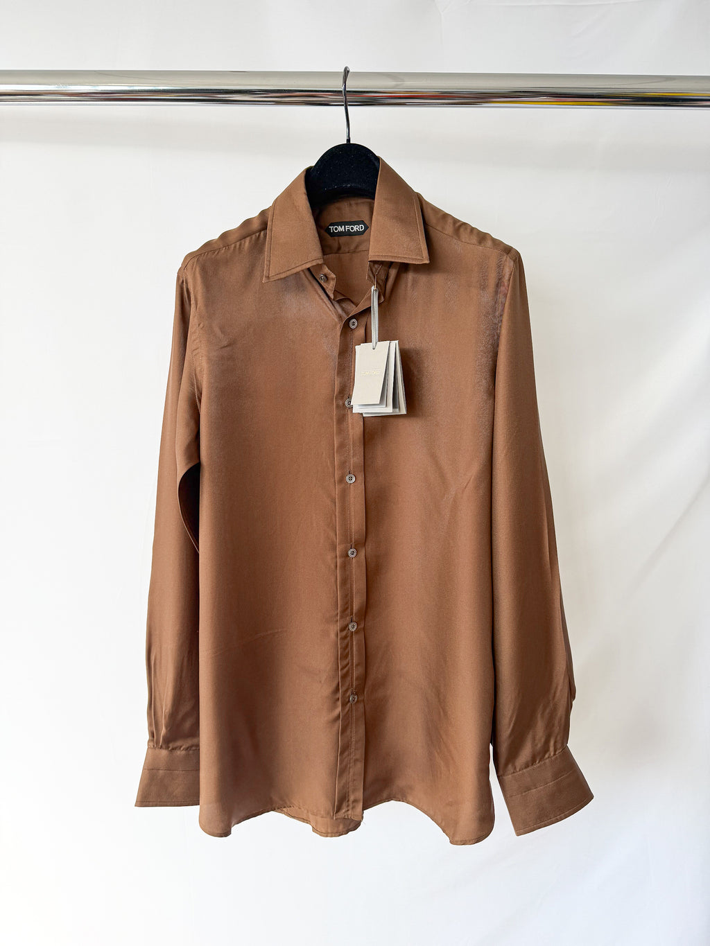 Tom Ford Brown Silk Shirt