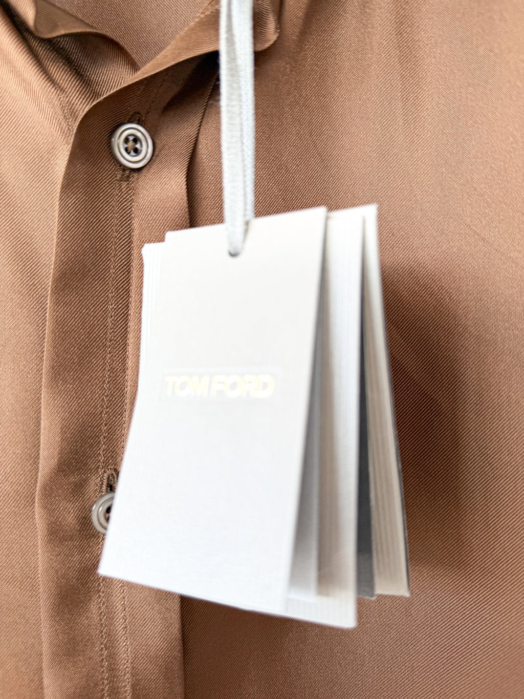 Tom Ford Brown Silk Shirt