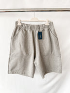 Drake's Grey Cotton D Flag Emblem Jogger Shorts