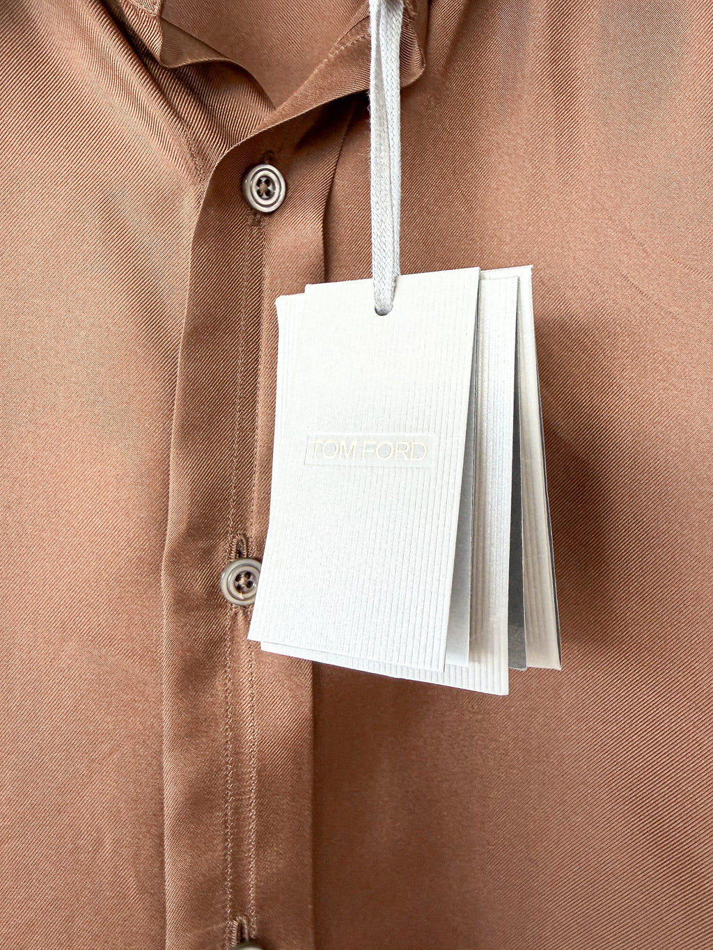 Tom Ford Brown Silk Shirt