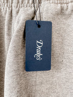 Drake's Grey Cotton D Flag Emblem Jogger Shorts