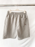 Drake's Grey Cotton D Flag Emblem Jogger Shorts