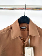 Tom Ford Brown Silk Shirt