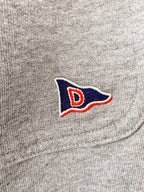 Drake's Grey Cotton D Flag Emblem Jogger Shorts