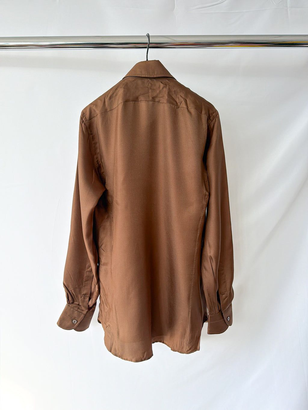 Tom Ford Brown Silk Shirt